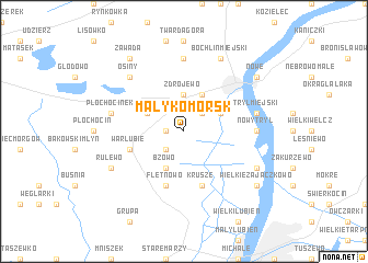 map of Mały Komorsk