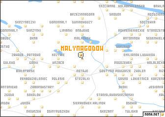 map of Mały Nagodów