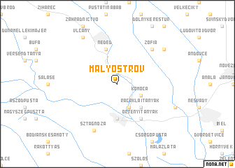 map of Malý Ostrov