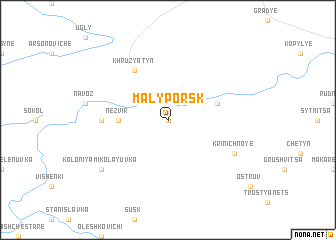 map of Maly Porsk