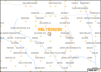 map of Malý Ruskov