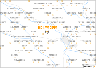 map of Malý Šariš