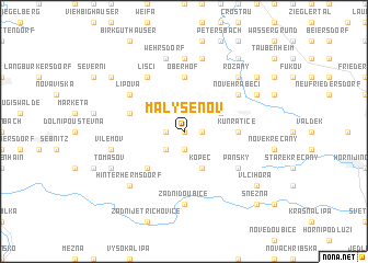 map of Maly Šenov