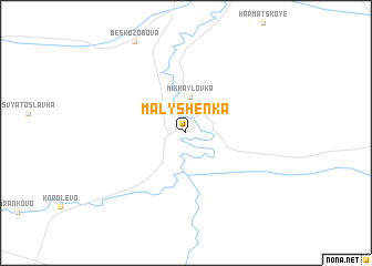 map of Malyshenka