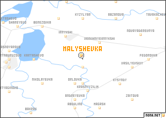 map of Malyshevka