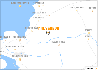 map of Malyshevo