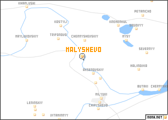 map of Malyshevo