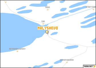 map of Malyshevo