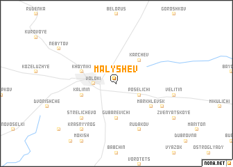 map of Malyshev