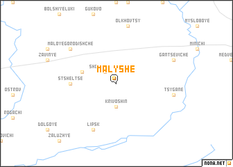 map of Malyshe