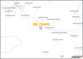 map of Malyshino