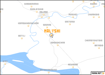 map of Malyshi