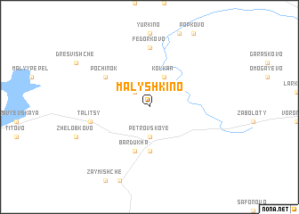 map of Malyshkino