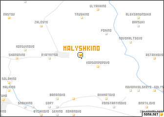 map of Malyshkino