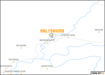 map of Malyshkino