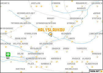 map of Malý Slavkov