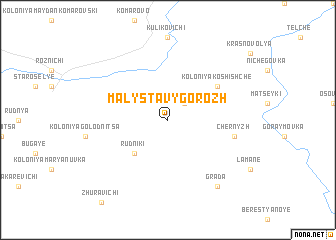 map of Maly Stavygorozh