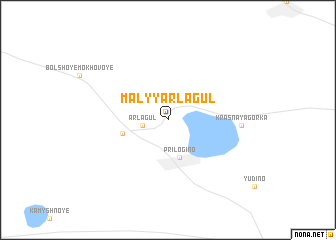 map of Malyy Arlagul\