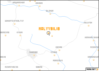 map of Malyy Bilib