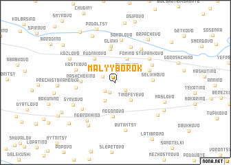 map of Malyy Borok