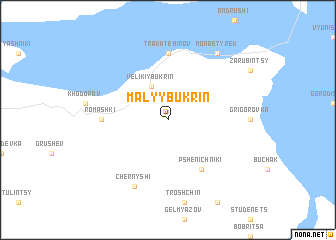 map of Malyy Bukrin