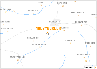 map of Malyy Burluk