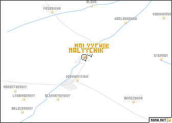 map of Malyy Chik