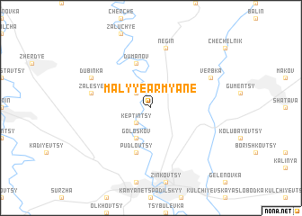 map of Malyye Armyane