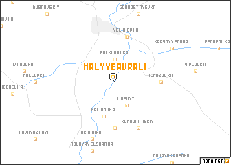 map of Malyye Avrali