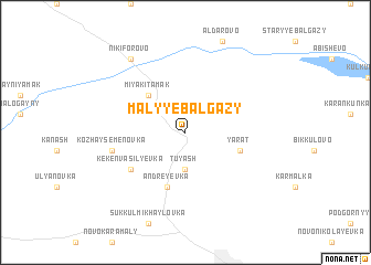 map of Malyye Balgazy