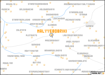 map of Malyye Bobriki