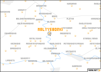 map of Malyye Borki