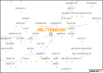 map of Malyye Buchki