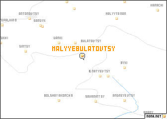 map of Malyye Bulatovtsy