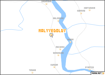 map of Malyye Doldy