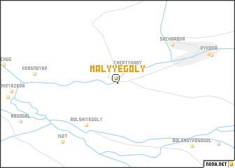 map of Malyye Goly