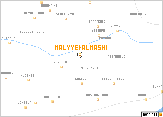 map of Malyye Kalmashi