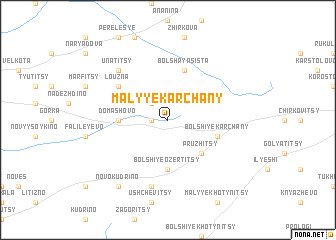 map of Malyye Karchany