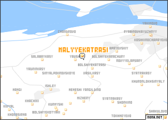 map of Malyye Katrasi