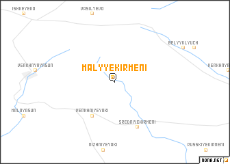 map of Malyye Kirmeni