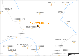 map of Malyye Kliny