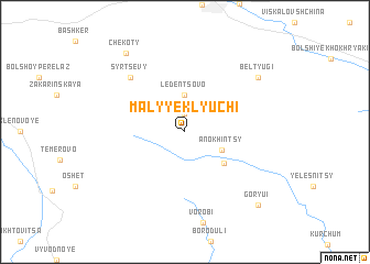 map of Malyye Klyuchi