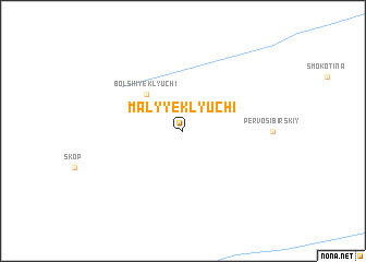 map of Malyye Klyuchi