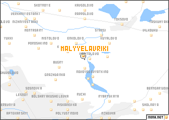 map of Malyye Lavriki