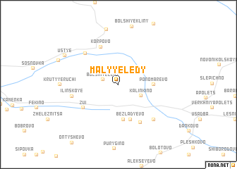 map of Malyye Lëdy