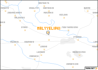 map of Malyye Lipki