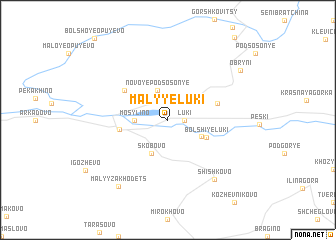 map of Malyye Luki