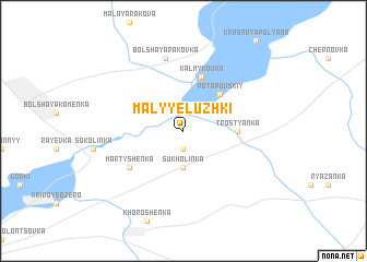 map of Malyye Luzhki
