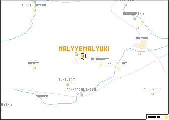 map of Malyye Malyuki