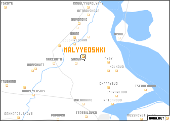 map of MalyyeOshki